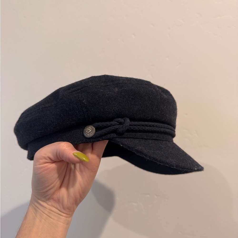 Brixton Navy Blue Flat Cap